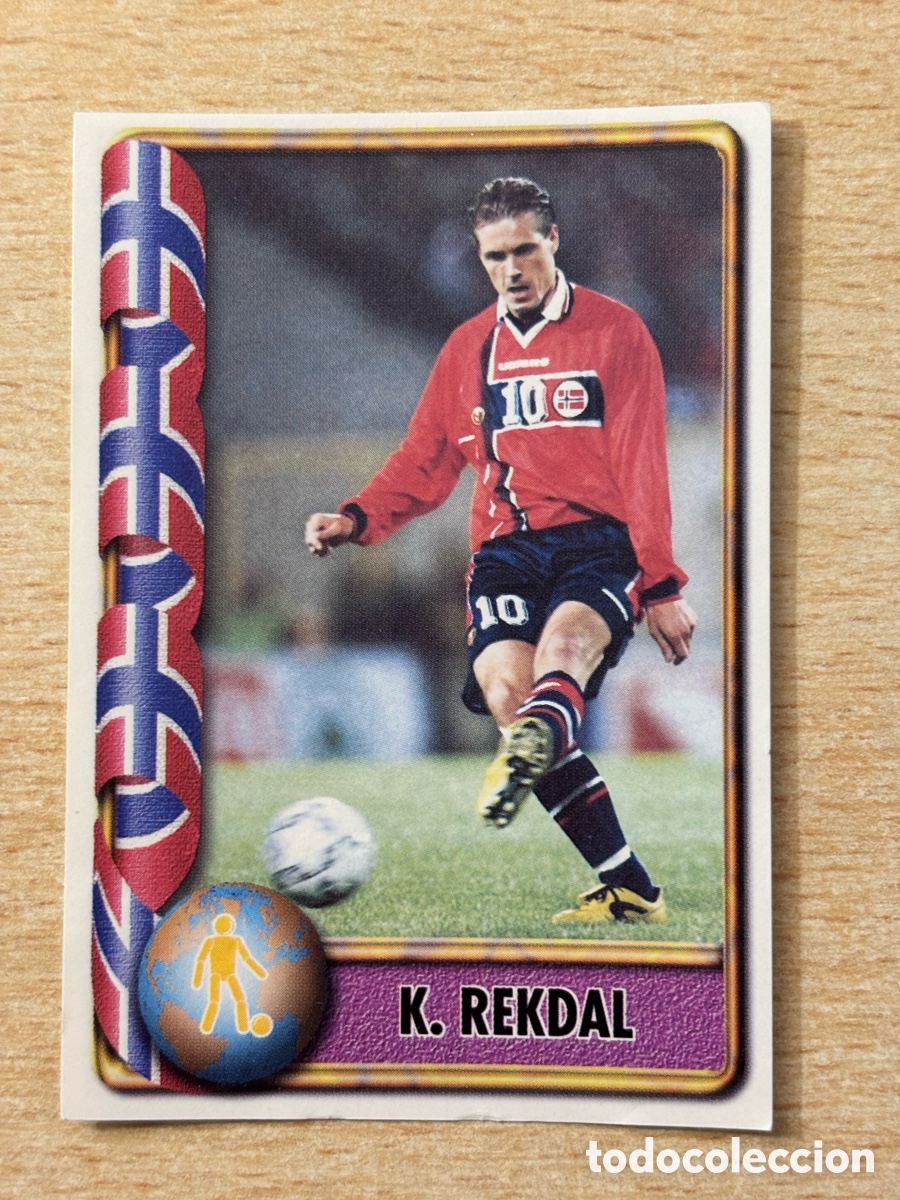 Cartes &agrave; collectionner de Football: # 423 Rekdal Noruega Mundial Francia 98 Ediciones Estadio