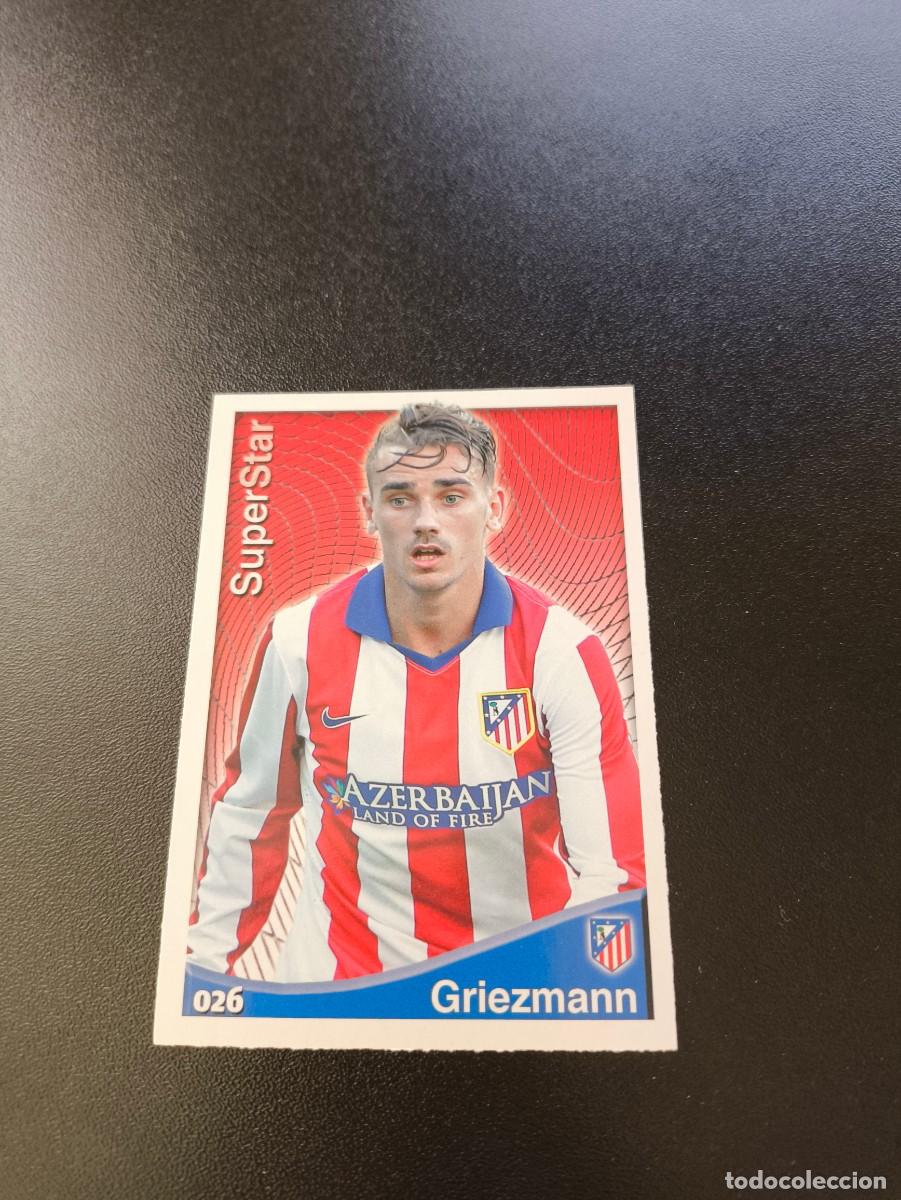 Cromos de F&uacute;tbol: 26 Griezmann SUPERSTAR MATE ATLETICO DE MADRID MUNDICROMO LIGA 2014 2015 14 15 NO PANINI ESTE