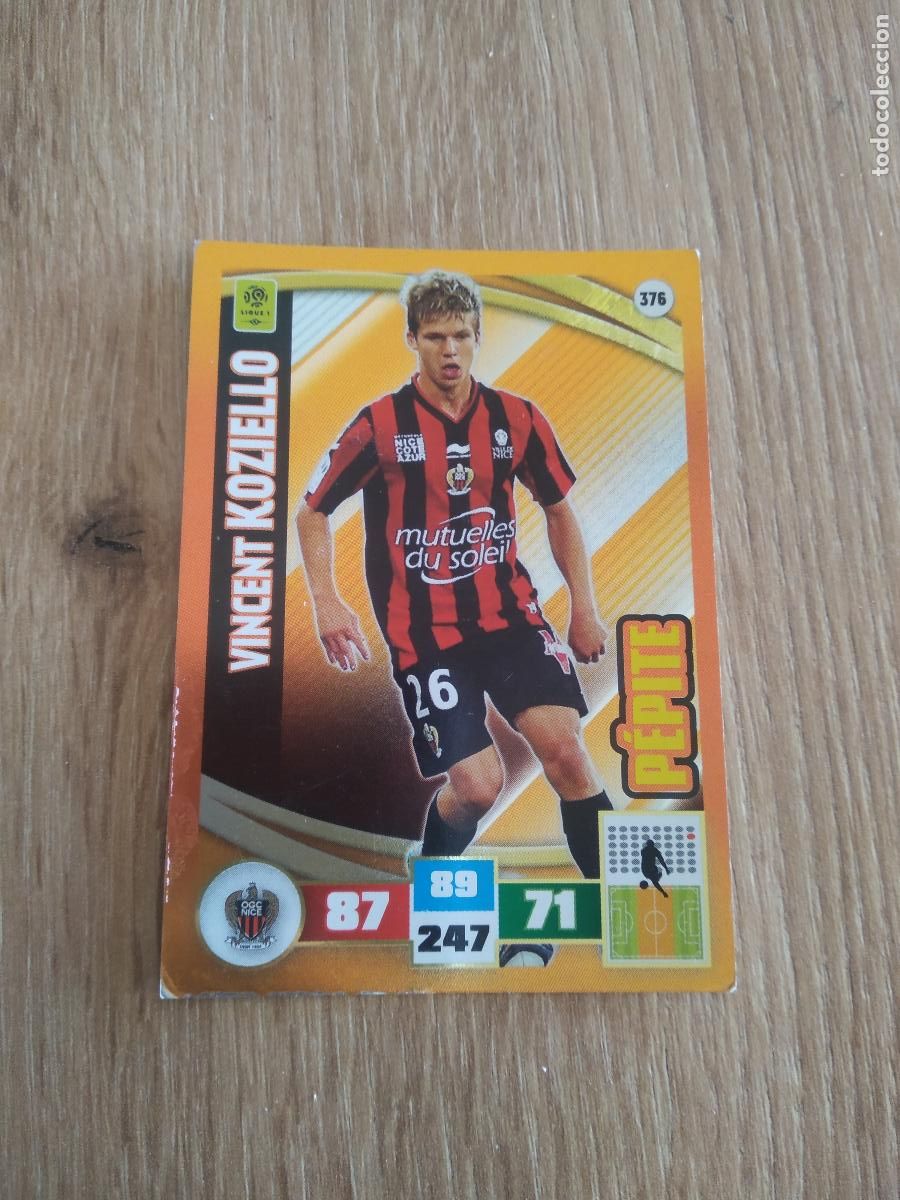 Fu&szlig;ball-Sticker: 376 KOZIELLO NICE CROMO FUTBOL PANINI LIGA FRANCIA 2016-2017 FOOT LIGUE 1 ADRENALYN 16-17