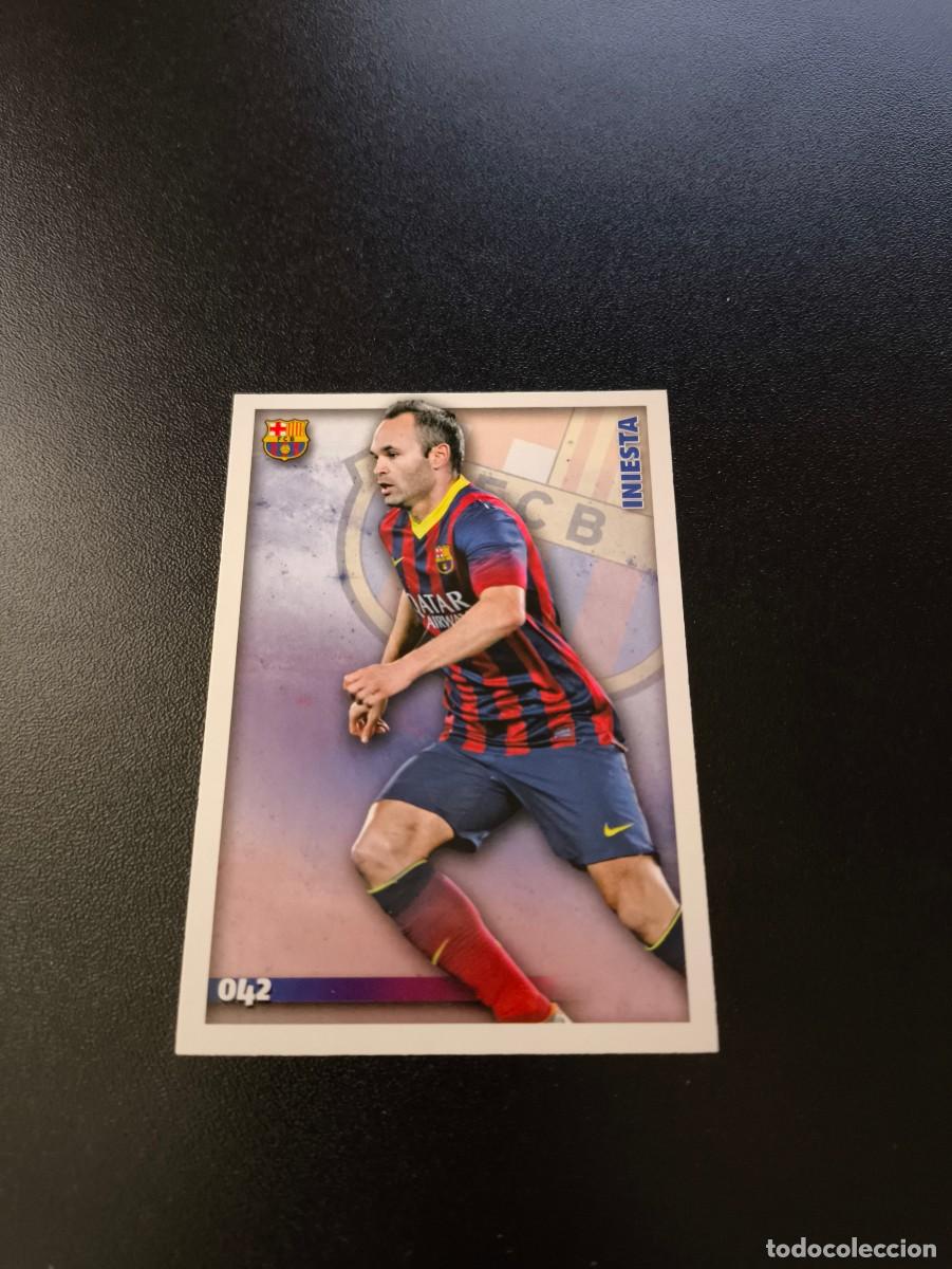 Cromos de F&uacute;tbol: 42 Iniesta BARCELONA MUNDICROMO LIGA 2014 2015 14 15 NO PANINI ESTE