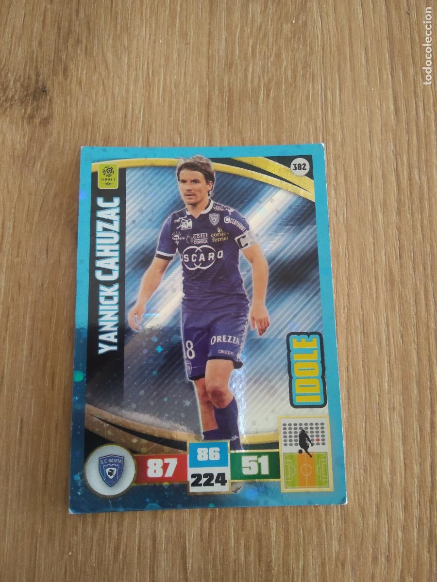 Cromos de F&uacute;tbol: 382 CAHUZAC BASTIA CROMO FUTBOL PANINI LIGA FRANCIA 2016-2017 FOOT LIGUE 1 ADRENALYN 16-17