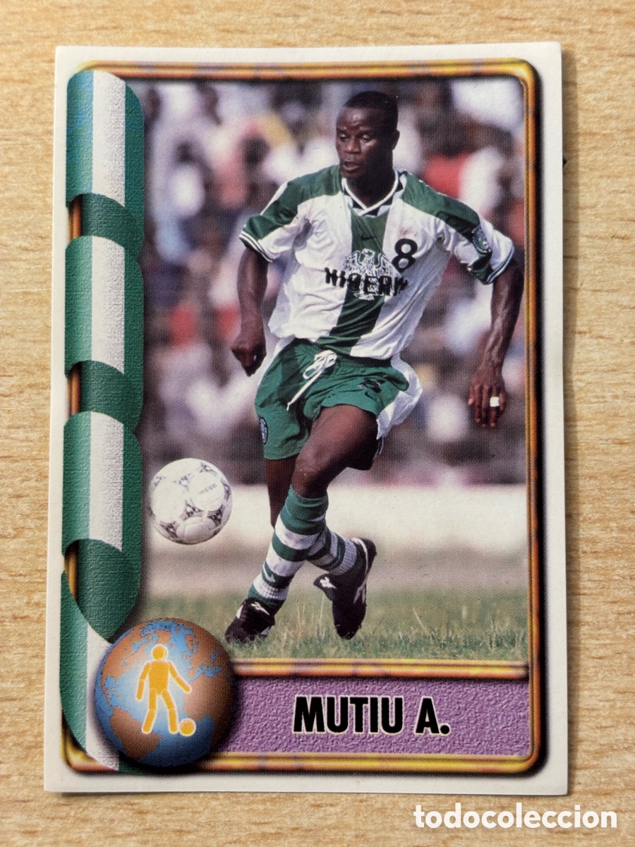 Cromos de F&uacute;tbol: # 401 Mutiu Nigeria Mundial Francia 98 Ediciones Estadio