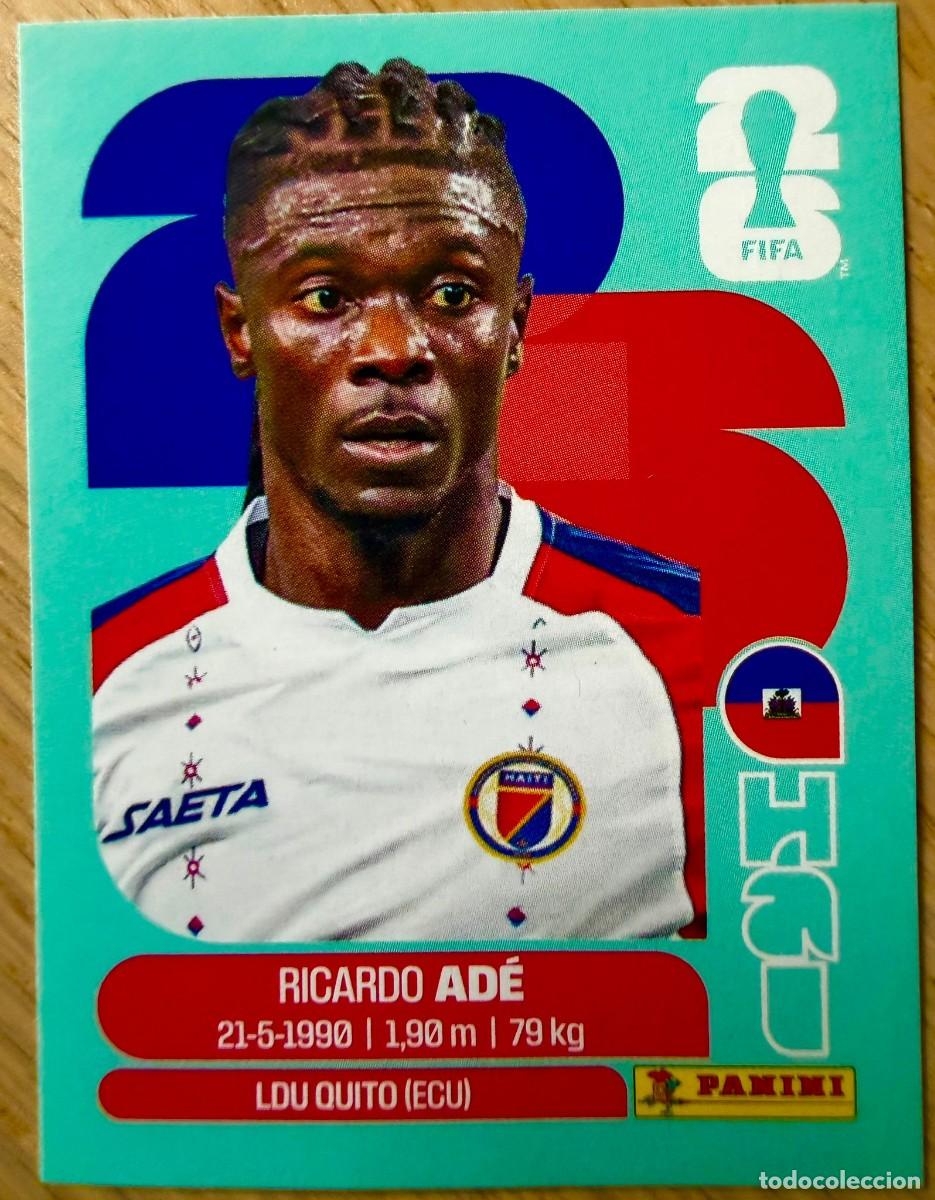 Cromos de F&uacute;tbol: HAI6 HAI 6 RICARDO ADE HAITI MUNDIAL FIFA WORLD CUP 2026 26 STICKER CROMO PANINI SIN PEGAR