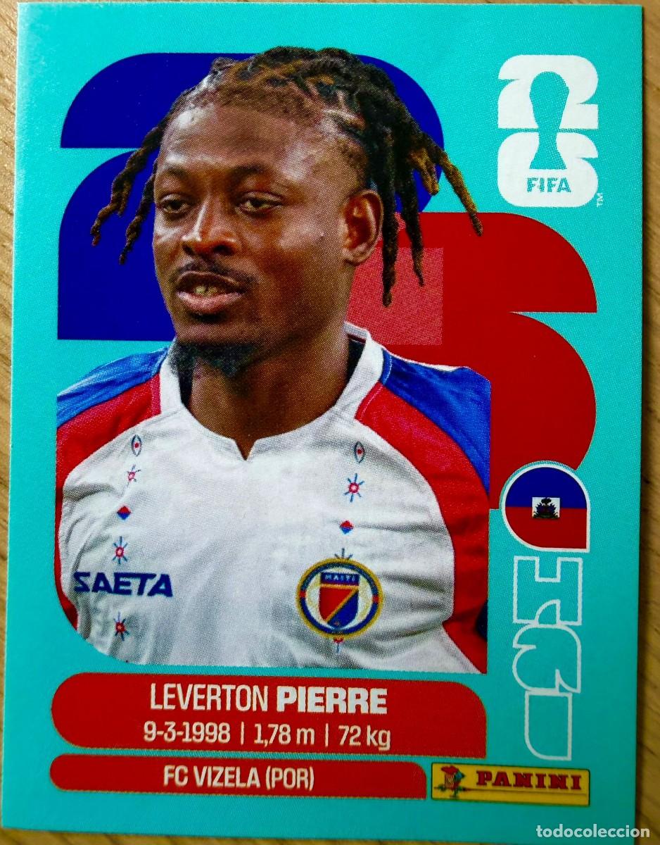 Cromos de F&uacute;tbol: HAI10 HAI 10 LEVERTON PIERRE HAITI MUNDIAL FIFA WORLD CUP 2026 26 STICKER CROMO PANINI SIN PEGAR