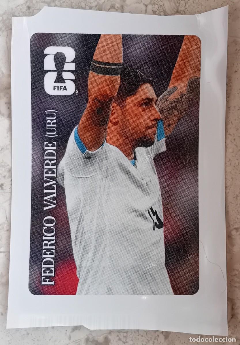 Cromos de F&uacute;tbol: Figurina Panini 2026 Cromo World Cup Usa Mundial 2026 Federico Valverde Uruguay Coca Cola URU