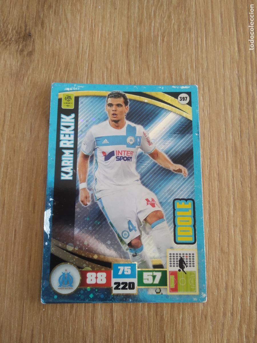 Cromos de F&uacute;tbol: 397 REKIK O. MARSELLA CROMO FUTBOL PANINI LIGA FRANCIA 2016-2017 FOOT LIGUE 1 ADRENALYN 16-17