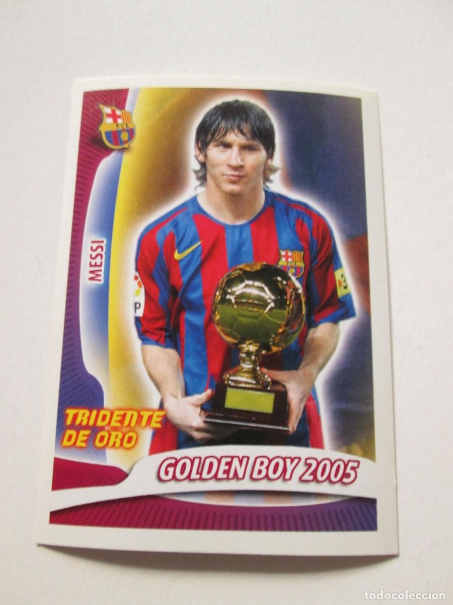 Cromos de F&uacute;tbol: #67 MESSI 05 06 SUPER BAR&Ccedil;A 2005 2006 TRIDENTE DE ORO GODEN BOY PANINI SIN PEGAR