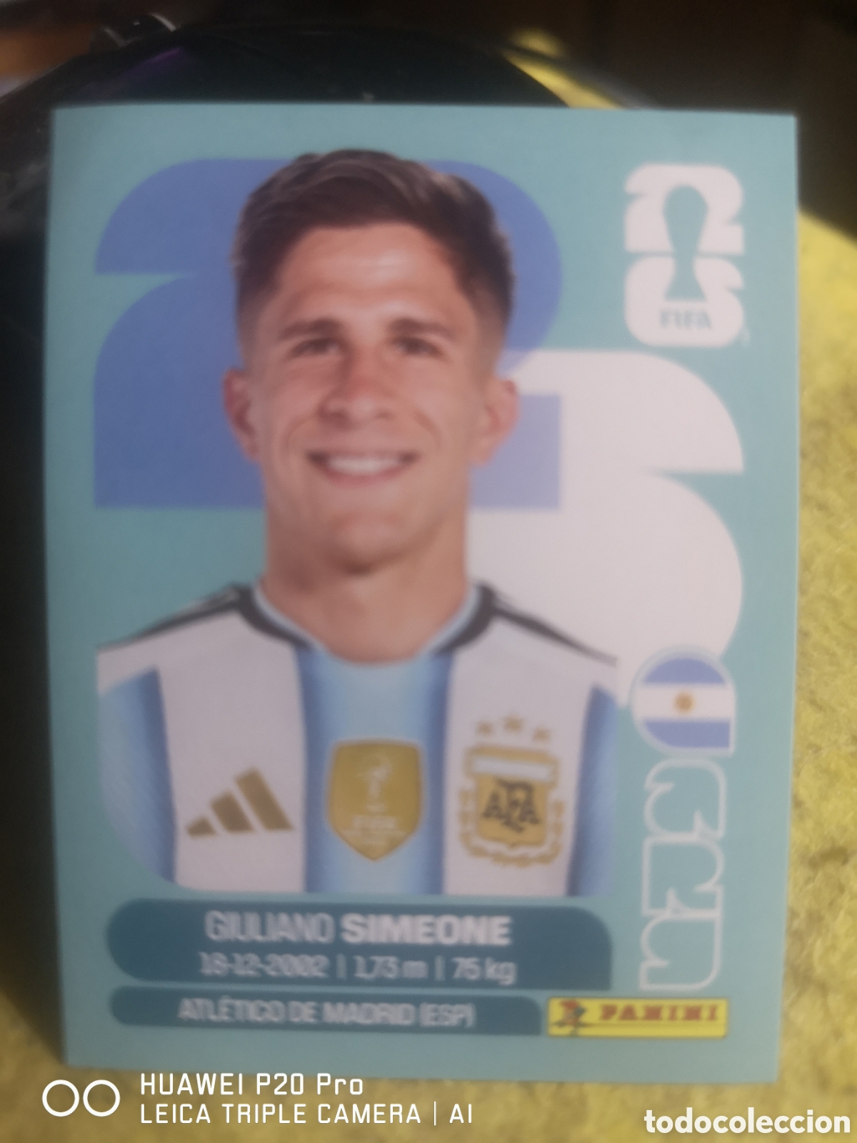 Cromos de F&uacute;tbol: FIFA WORLD CUP MUNDIAL 2026 GIULIANO SIMEONE - ARG 20
