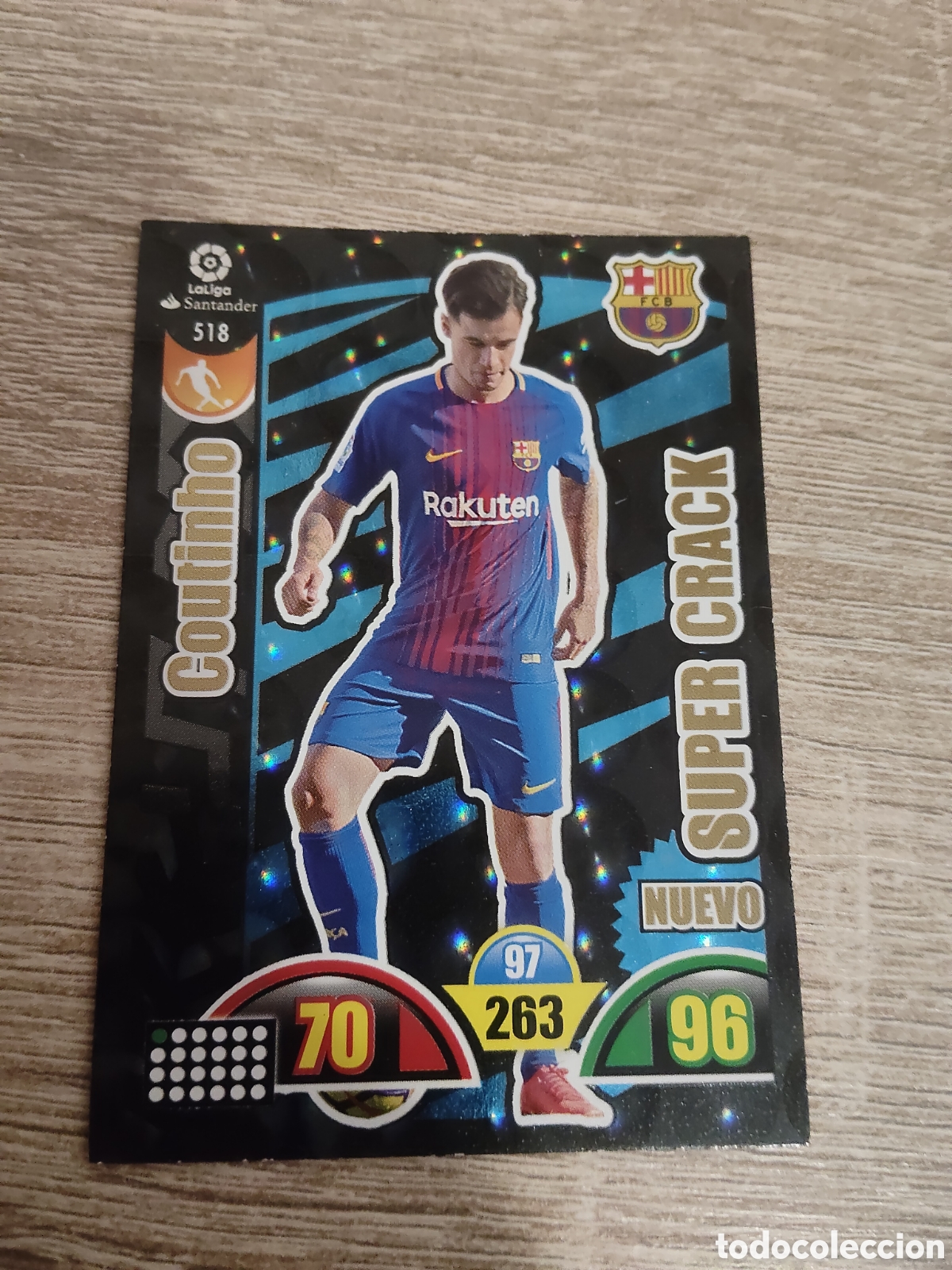 Fu&szlig;ball-Sticker: Panini Adrenalyn 2017 2018 17 18 518 Coutinho Barcelona nuevo supercrack