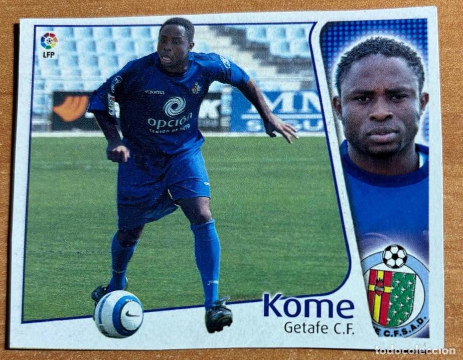 Cromos de F&uacute;tbol: EDICIONES ESTE 2004-2005 04 05 FICHAJE N&ordm; 26 KOME (GETAFE) RECORTADO LEER