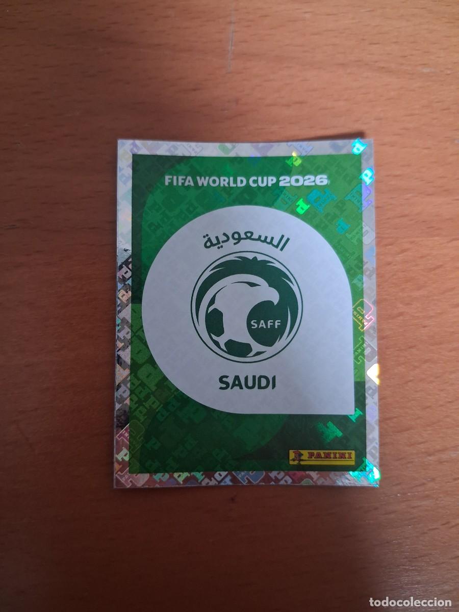Cromos de F&uacute;tbol: Fifa World Cup 26 Mundial 2026 KSA 1 Arabia Saudi Escudo Logo
