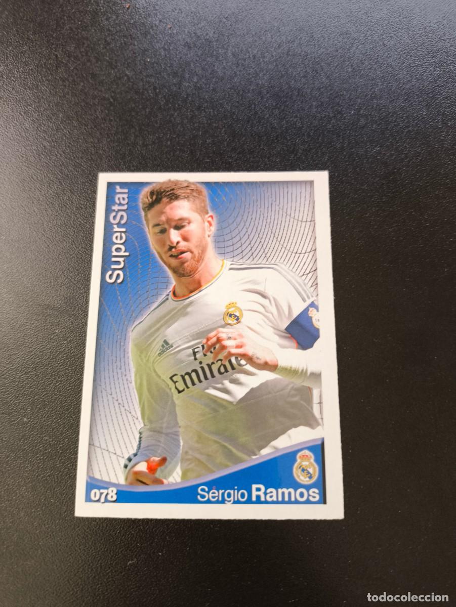 Fu&szlig;ball-Sticker: 78 Sergio Ramos SUPERSTAR MATE REAL MADRID MUNDICROMO LIGA 2014 2015 14 15 NO PANINI ESTE