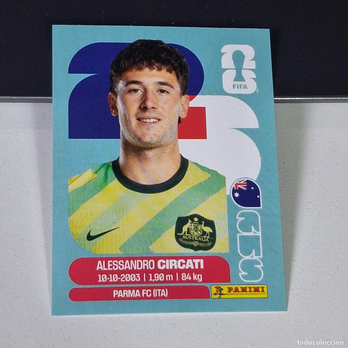 Cartes &agrave; collectionner de Football: B2 AUS5 ALESSANDRO CIRCATI 5 AUSTRALIA AUS MUNDIAL FIFA WORLD CUP 2026 STICKER PANINI