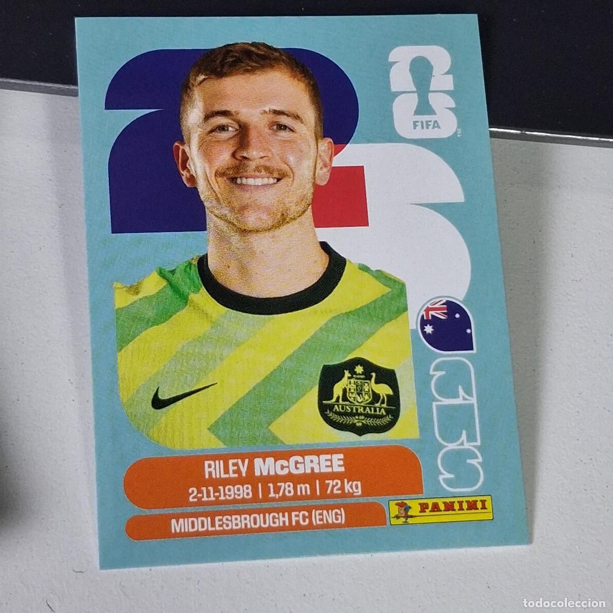 Cartes &agrave; collectionner de Football: B2 AUS12 RILEY MCGREE 12 AUSTRALIA AUS MUNDIAL FIFA WORLD CUP 2026 STICKER PANINI