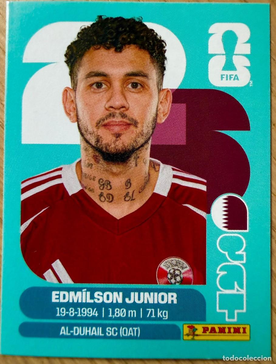 Cromos de F&uacute;tbol: QAT17 QAT 17 EDMILSON JUNIOR QATAR MUNDIAL FIFA WORLD CUP 2026 26 STICKER CROMO PANINI SIN PEGAR