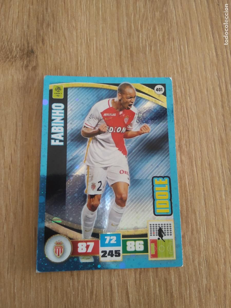 Cromos de F&uacute;tbol: 401 FABINHO MONACO CROMO FUTBOL PANINI LIGA FRANCIA 2016-2017 FOOT LIGUE 1 ADRENALYN 16-17