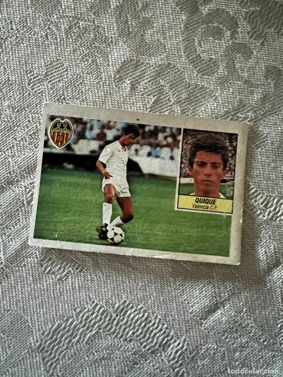 Cromos de F&uacute;tbol: QUIQUE VALENCIA C. F. FICHAJE 36 LIGA ESTE 1984/85 84 85