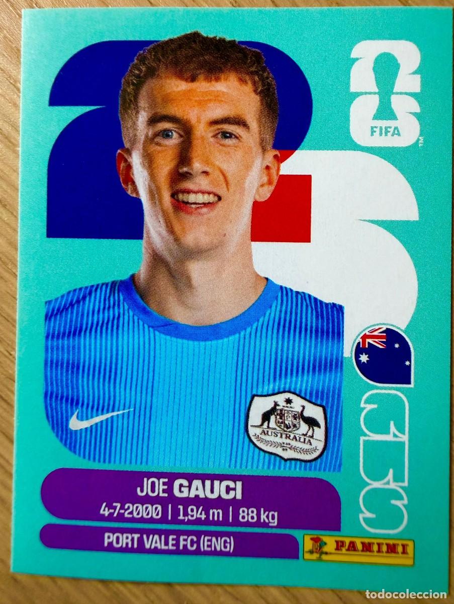 Cromos de F&uacute;tbol: AUS3 AUS 3 JOE GAUCI AUSTRALIA MUNDIAL FIFA WORLD CUP 2026 26 STICKER CROMO PANINI SIN PEGAR