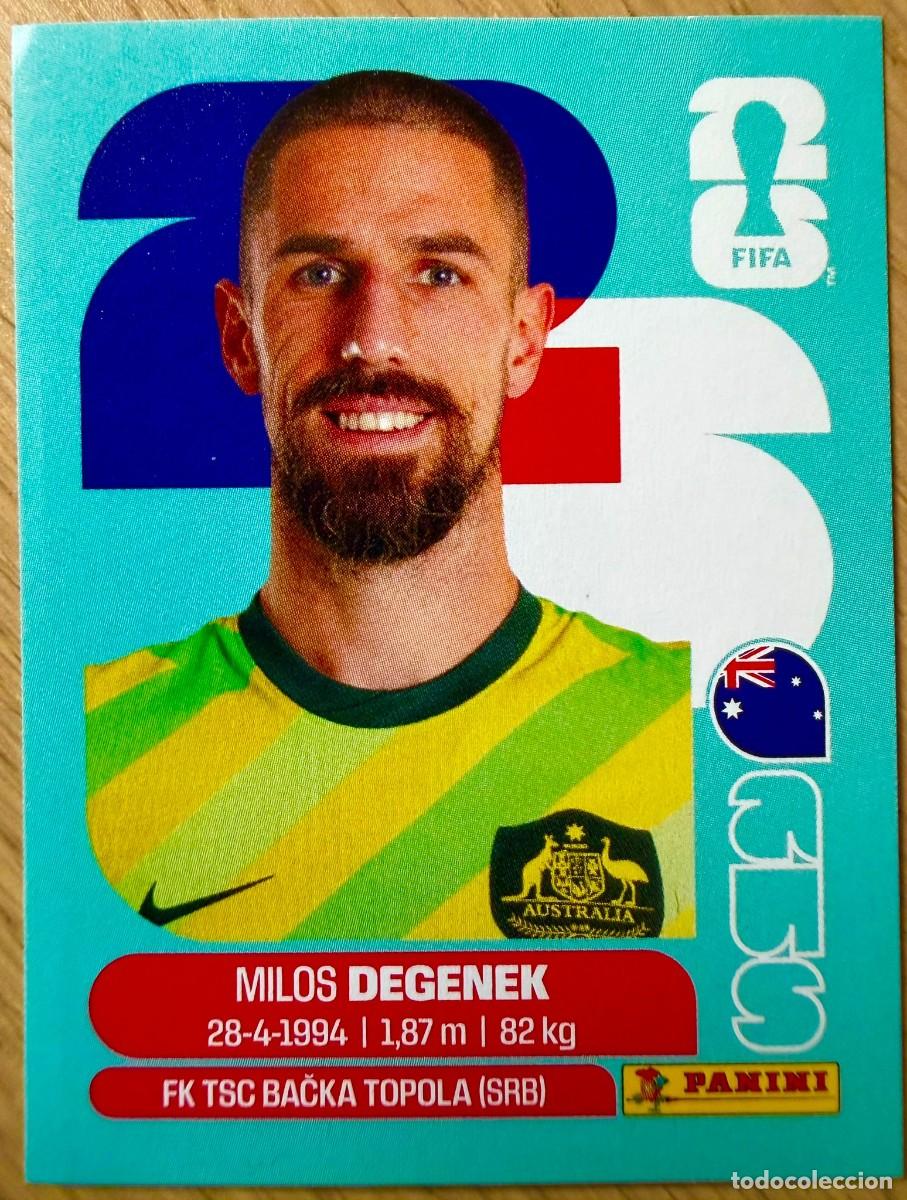 Cromos de F&uacute;tbol: AUS10 AUS 10 DEGENEK AUSTRALIA MUNDIAL FIFA WORLD CUP 2026 26 STICKER CROMO PANINI SIN PEGAR