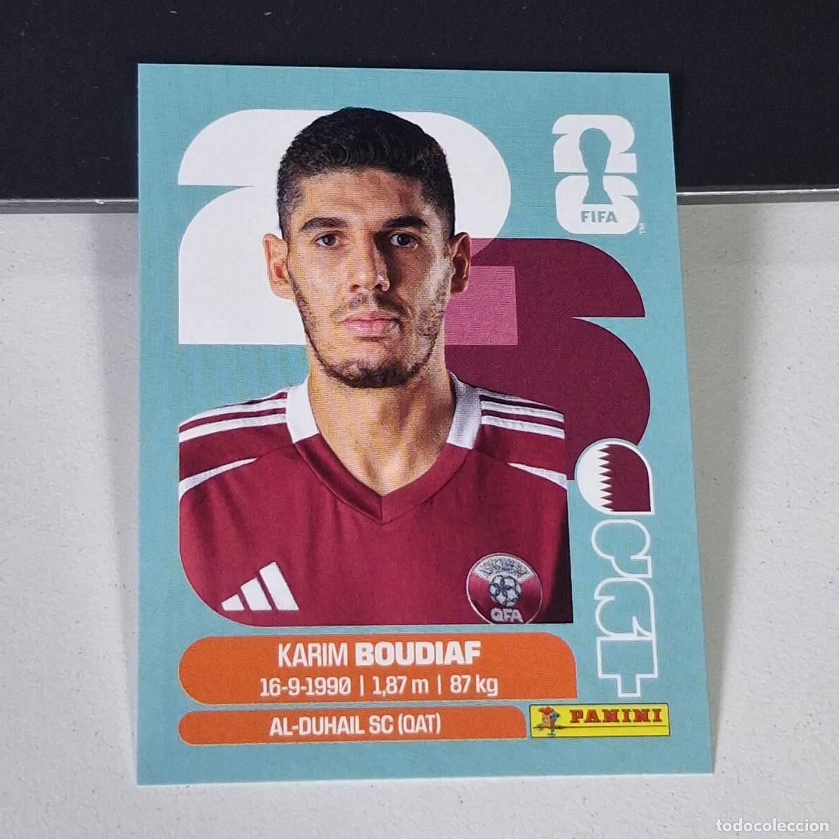 Cromos de F&uacute;tbol: B2 QAT10 KARIM BOUDIAF 10 QATAR CATAR QAT MUNDIAL FIFA WORLD CUP 2026 STICKER PANINI