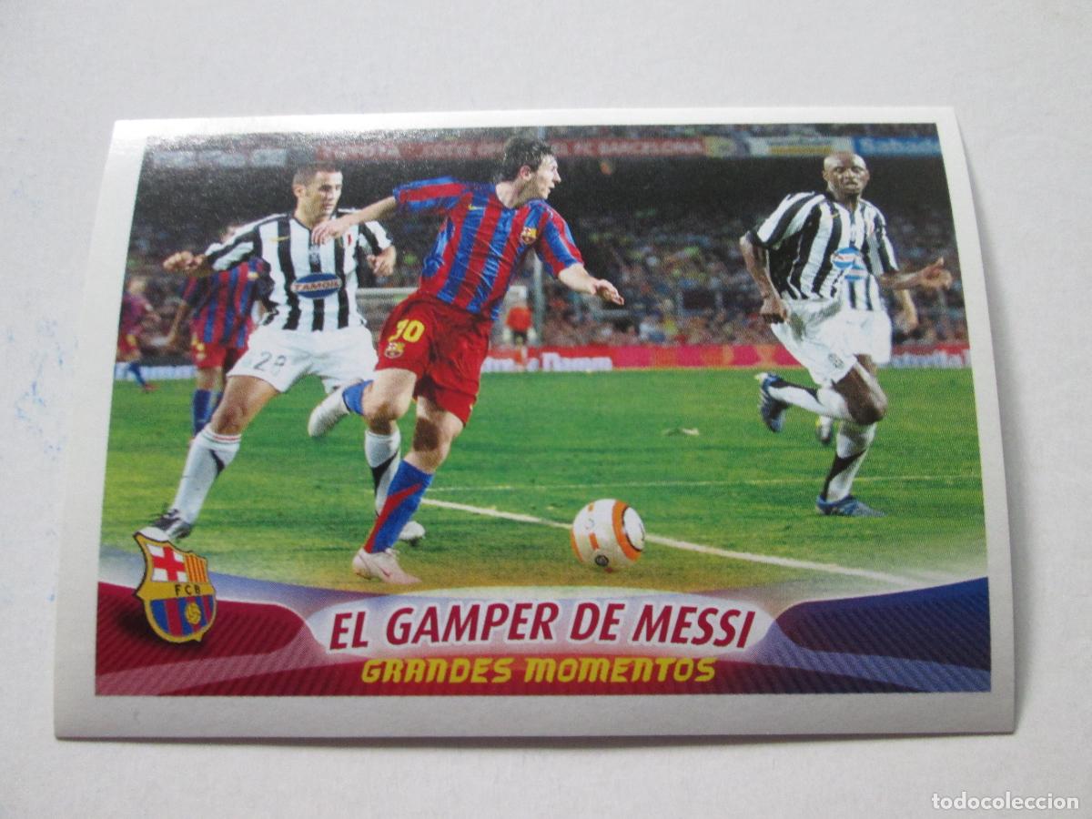Figurine di Calcio: #80 EL GAMPER DE MESSI 05 06 SUPER BAR&Ccedil;A 2005 2006 GRANDES MOMENTOS PANINI SIN PEGAR