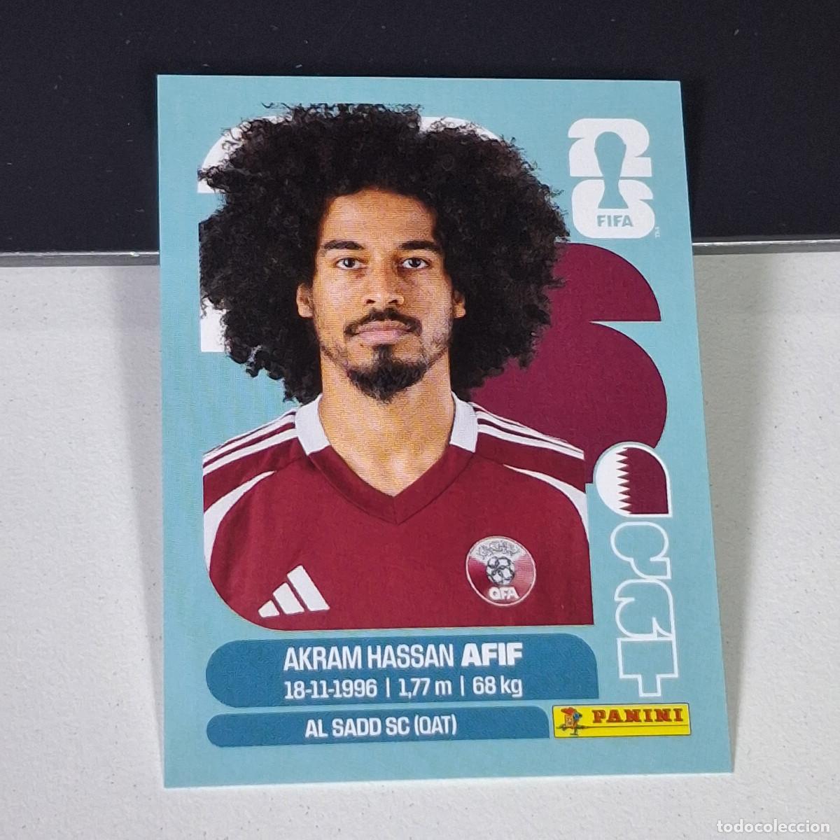 Cromos de F&uacute;tbol: B2 QAT18 AKRAM HASSAN AFIF 18 QATAR CATAR QAT MUNDIAL FIFA WORLD CUP 2026 STICKER PANINI