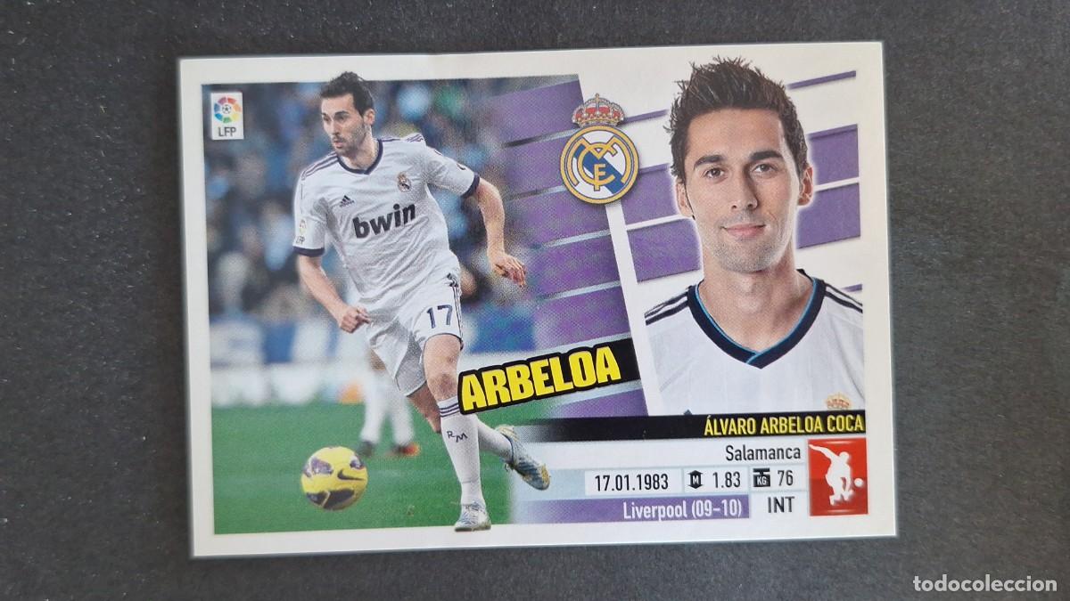 Fu&szlig;ball-Sticker: ARBELOA REAL MADRID LIGA ESTE 2013 2014 13 14 NUNCA PEGADO SIN PEGAR