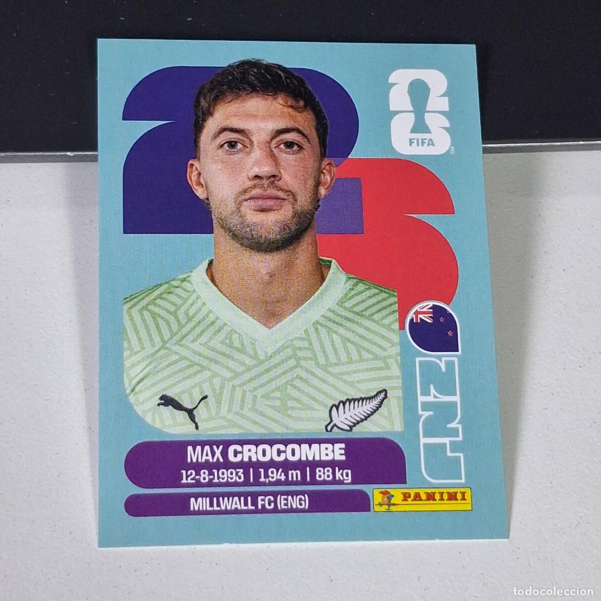 Fu&szlig;ball-Sticker: B2 NZL 2 NZL2 MAX CROCOMBE NUEVA ZELANDA NZL NEW ZEALAND MUNDIAL FIFA WORLD CUP 2026 STICKER PANINI