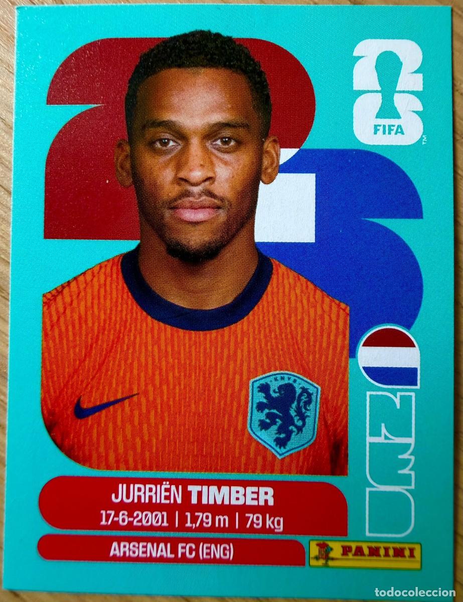 Cromos de F&uacute;tbol: NED5 NED 5 TIMBER PAISES BAJOS MUNDIAL FIFA WORLD CUP 2026 26 STICKER PANINI SIN PEGAR
