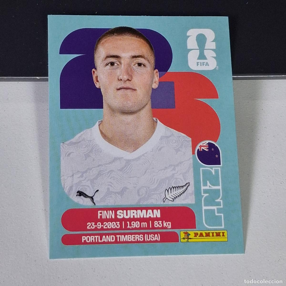 Cromos de F&uacute;tbol: B2 NZL9 FINN SURMAN 9 NUEVA ZELANDA NZL NEW ZEALAND MUNDIAL FIFA WORLD CUP 2026 STICKER PANINI