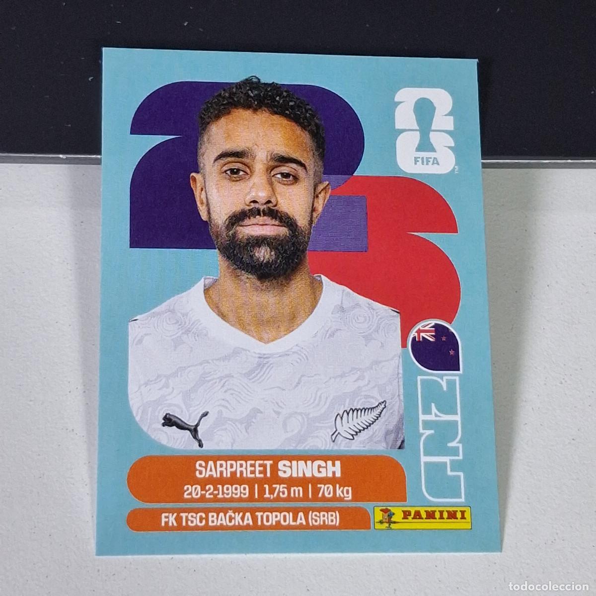 Cromos de F&uacute;tbol: B2 NZL11 SARPREET SINGH 11 NUEVA ZELANDA NZL NEW ZEALAND MUNDIAL FIFA WORLD CUP 2026 STICKER PANINI