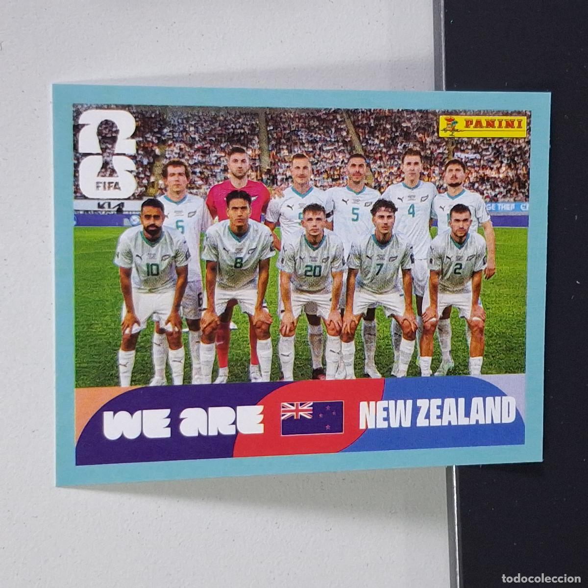 Cromos de F&uacute;tbol: B2 NZL13 TEAM PHOTO EQUIPO NUEVA ZELANDA NZL NEW ZEALAND MUNDIAL FIFA WORLD CUP 2026 STICKER PANINI