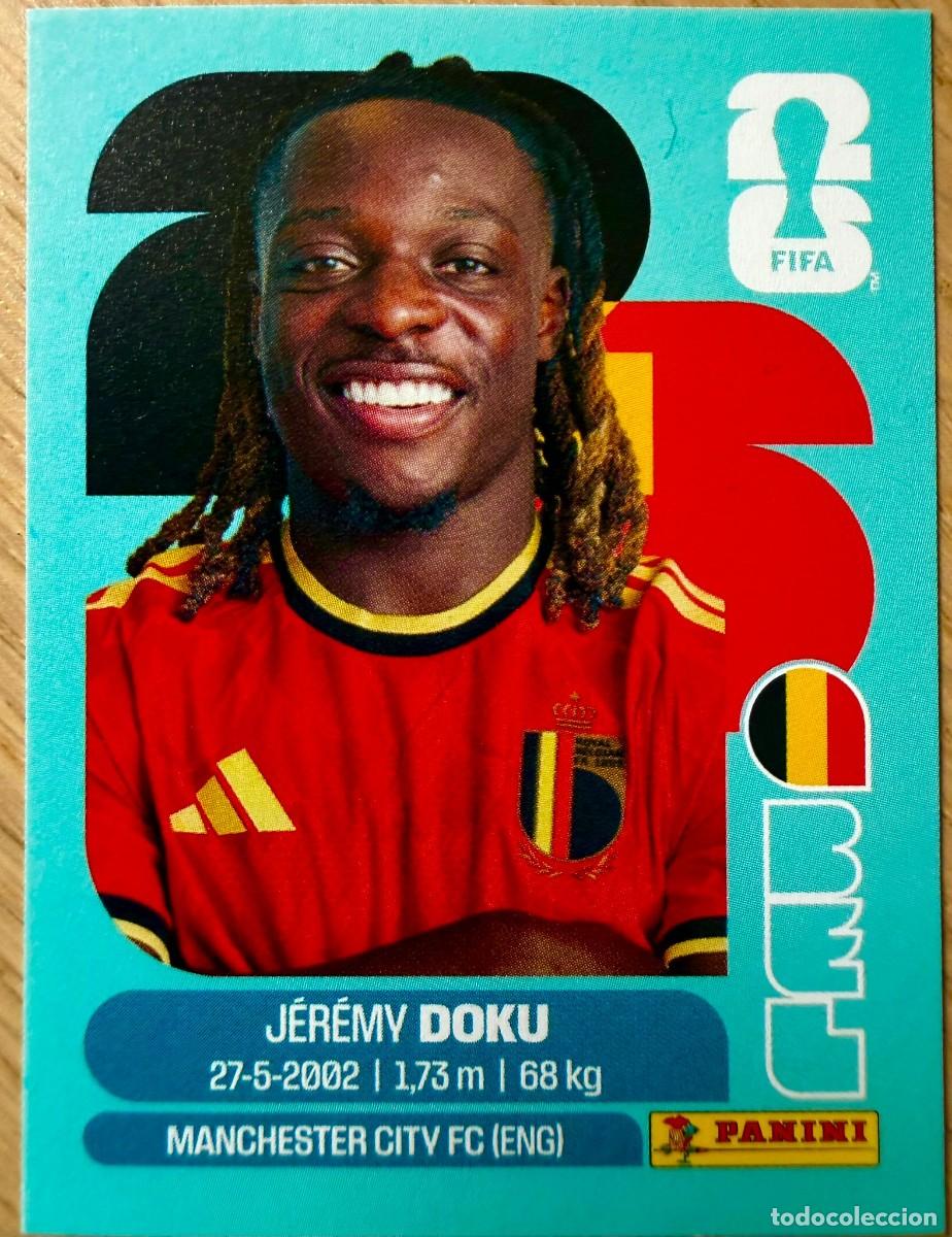 Cromos de F&uacute;tbol: BEL16 BEL 16 JEREMY DOKU BELGICA MUNDIAL FIFA WORLD CUP 2026 26 STICKER CROMO PANINI SIN PEGAR