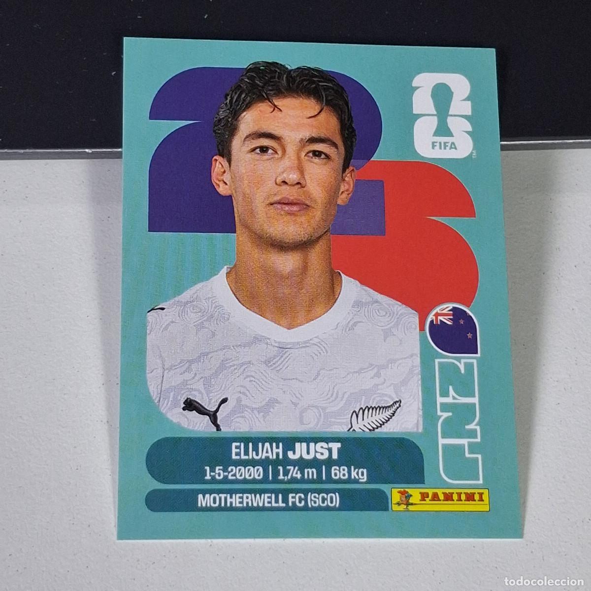Cromos de F&uacute;tbol: B2 NZL18 ELIJAH JUST 18 NUEVA ZELANDA NZL NEW ZEALAND MUNDIAL FIFA WORLD CUP 2026 STICKER PANINI