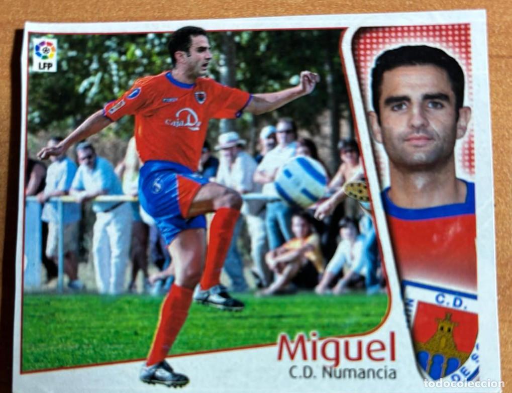 Cromos de F&uacute;tbol: EDICIONES ESTE 2004-2005 04 05 FICHAJE N&ordm; 46 MIGUEL (NUMANCIA) RECORTADO LEER