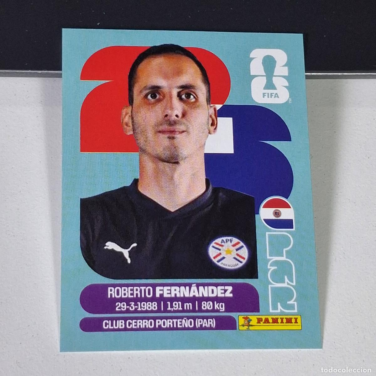 Cromos de F&uacute;tbol: B2 PAR2 ROBERTO FERN&Aacute;NDEZ 2 PARAGUAY PAR MUNDIAL FIFA WORLD CUP 2026 STICKER PANINI