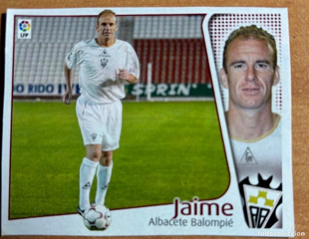 Cromos de F&uacute;tbol: EDICIONES ESTE 2004-2005 04 05 FICHAJE N&ordm; 40 JAIME (ALBACETE) RECORTADO LEER