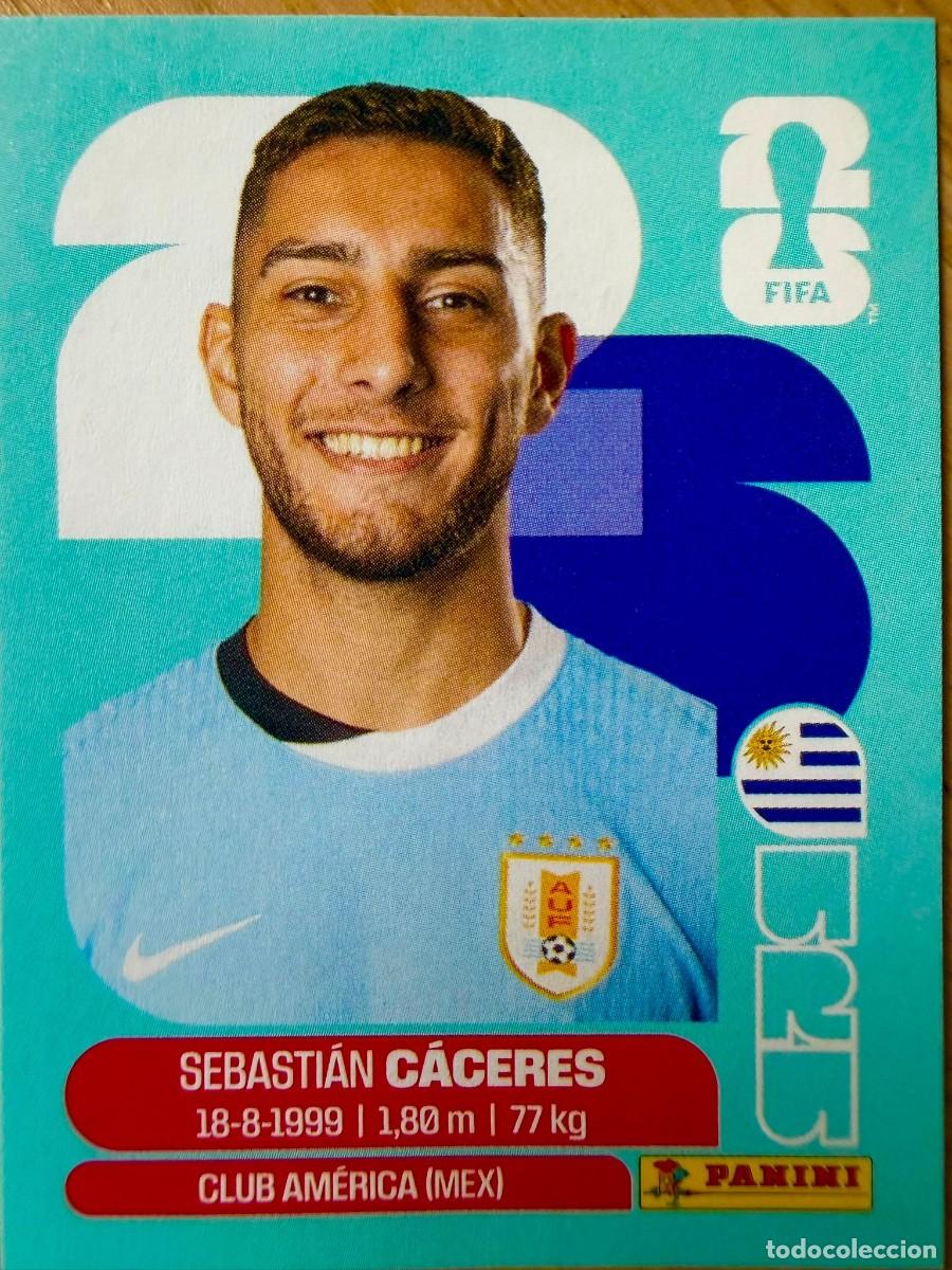 Cromos de F&uacute;tbol: URU6 URU 6 SEBASTIAN CACERES URUGUAY MUNDIAL FIFA WORLD CUP 2026 26 STICKER CROMO PANINI SIN PEGAR