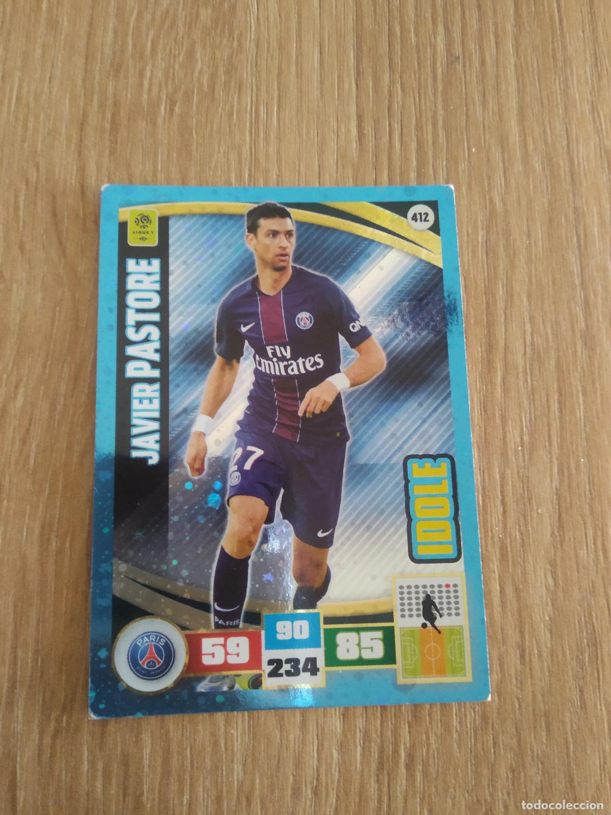 Cromos de F&uacute;tbol: 412 PASTORE PSG CROMO FUTBOL PANINI LIGA FRANCIA 2016-2017 FOOT LIGUE 1 ADRENALYN 16-17