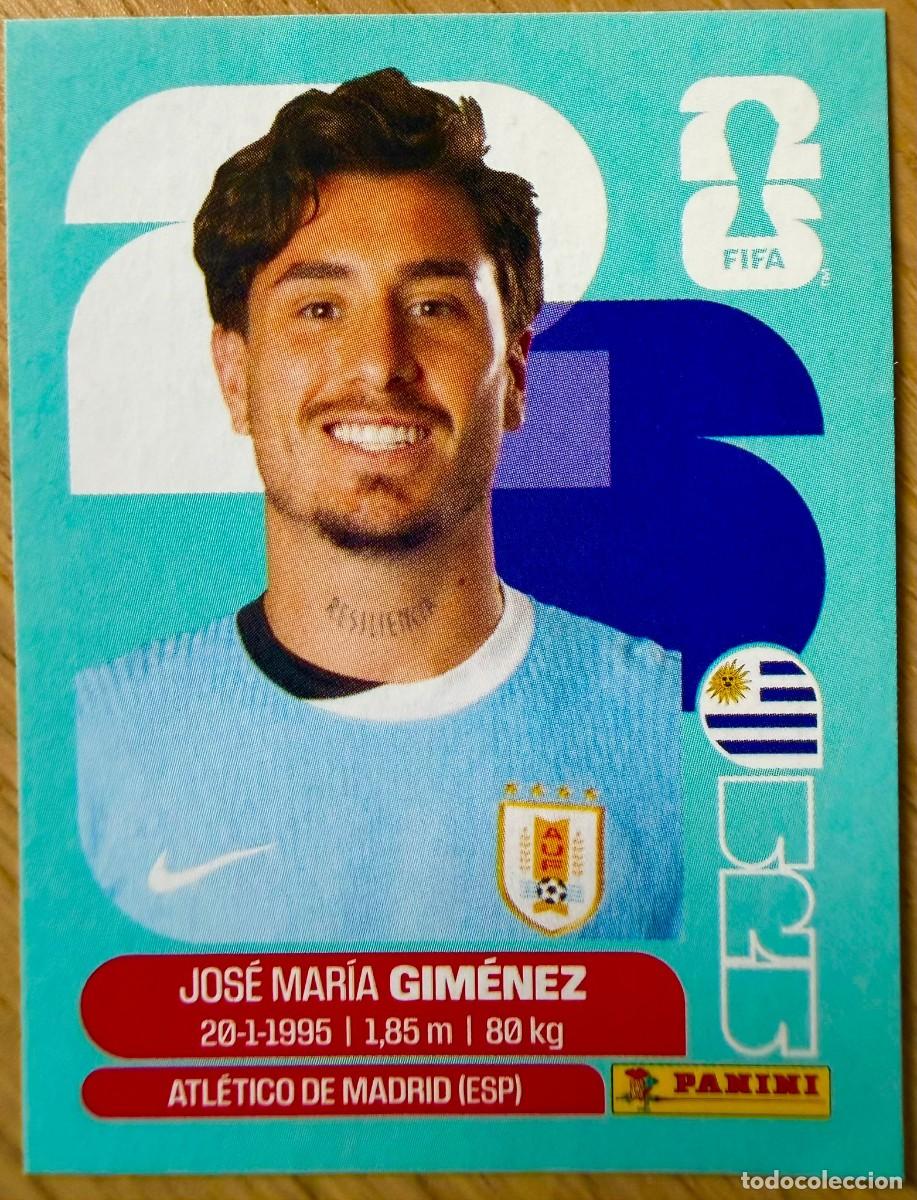 Cromos de F&uacute;tbol: URU5 URU 5 GIMENEZ URUGUAY MUNDIAL FIFA WORLD CUP 2026 26 STICKER CROMO PANINI SIN PEGAR