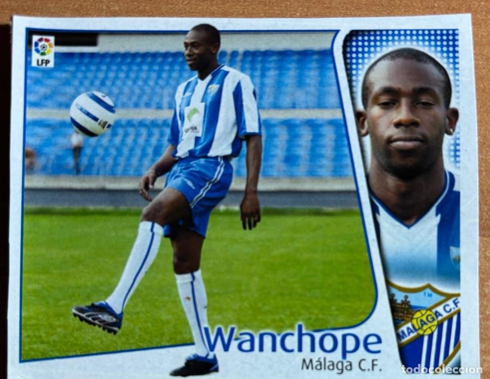 Cromos de F&uacute;tbol: EDICIONES ESTE 2004-2005 04 05 FICHAJE N&ordm; 43 WANCHOPE (MALAGA) RECORTADO LEER