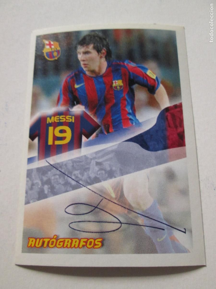Cartes &agrave; collectionner de Football: #109 MESSI 05 06 SUPER BAR&Ccedil;A AUT&Oacute;GRAFOS 2005 2006 PANINI SIN PEGAR