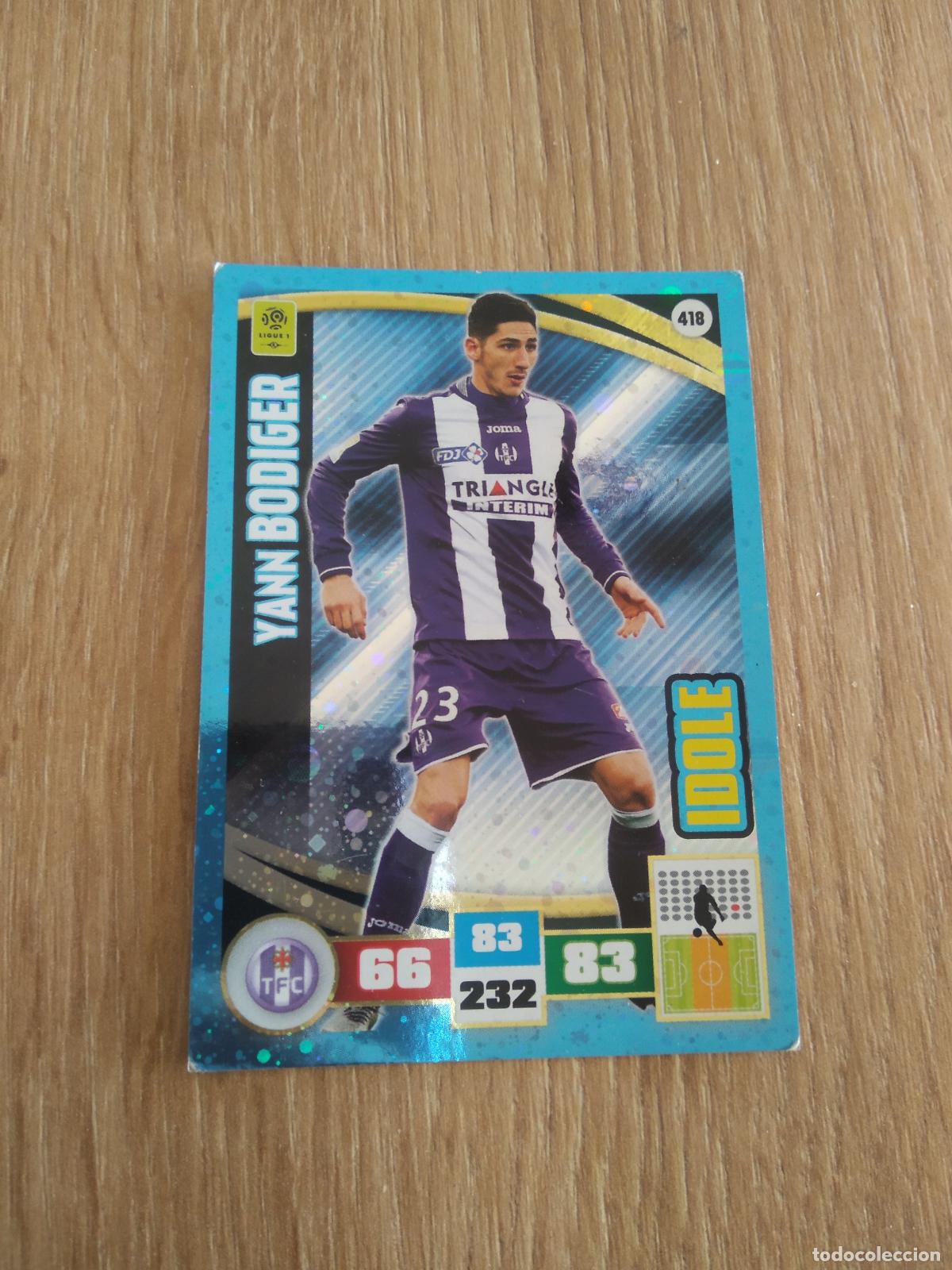 Cartes &agrave; collectionner de Football: 418 BODIGER TOULOUSE CROMO FUTBOL PANINI LIGA FRANCIA 2016-2017 FOOT LIGUE 1 ADRENALYN 16-17