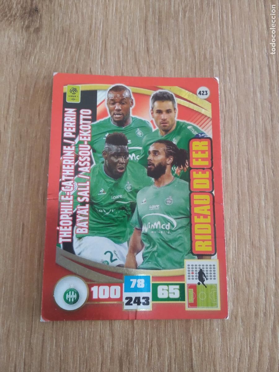 Cromos de F&uacute;tbol: 423 PERRIN SALL EKOTTO CATHERINE CROMO FUTBOL PANINI LIGA FRANCIA 2016-2017 FOOT ADRENALYN 16-17