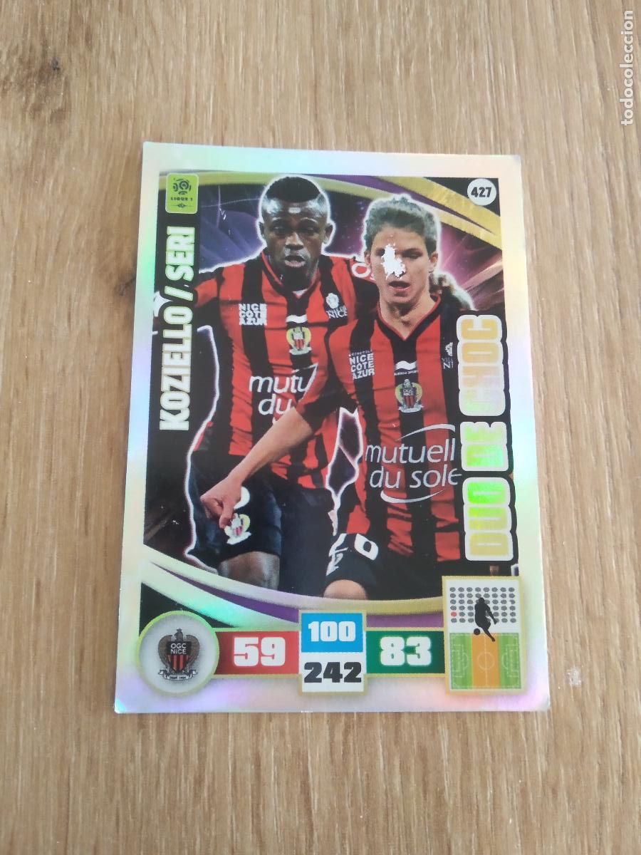 Cromos de F&uacute;tbol: 427 KOZIELLO SERI NICE CROMO FUTBOL PANINI LIGA FRANCIA 2016-2017 FOOT ADRENALYN 16-17