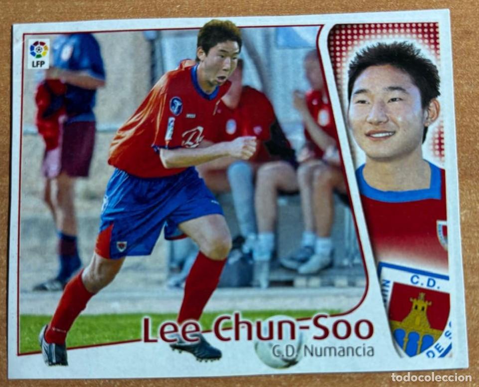 Cromos de F&uacute;tbol: EDICIONES ESTE 2004-2005 04 05 FICHAJE N&ordm; 42 LEE CHUN-SOO (NUMANCIA) RECORTADO LEER