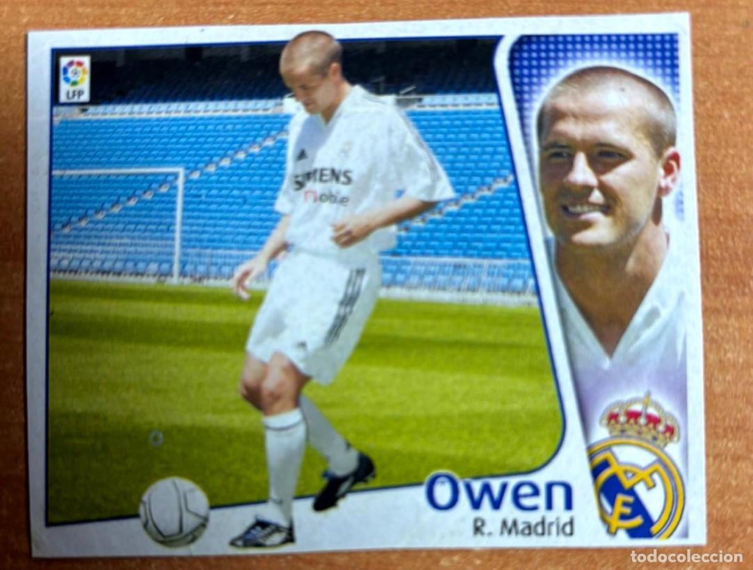 Cromos de F&uacute;tbol: EDICIONES ESTE 2004-2005 04 05 FICHAJE N&ordm; 29 OWEN (REAL MADRID) RECORTADO LEER