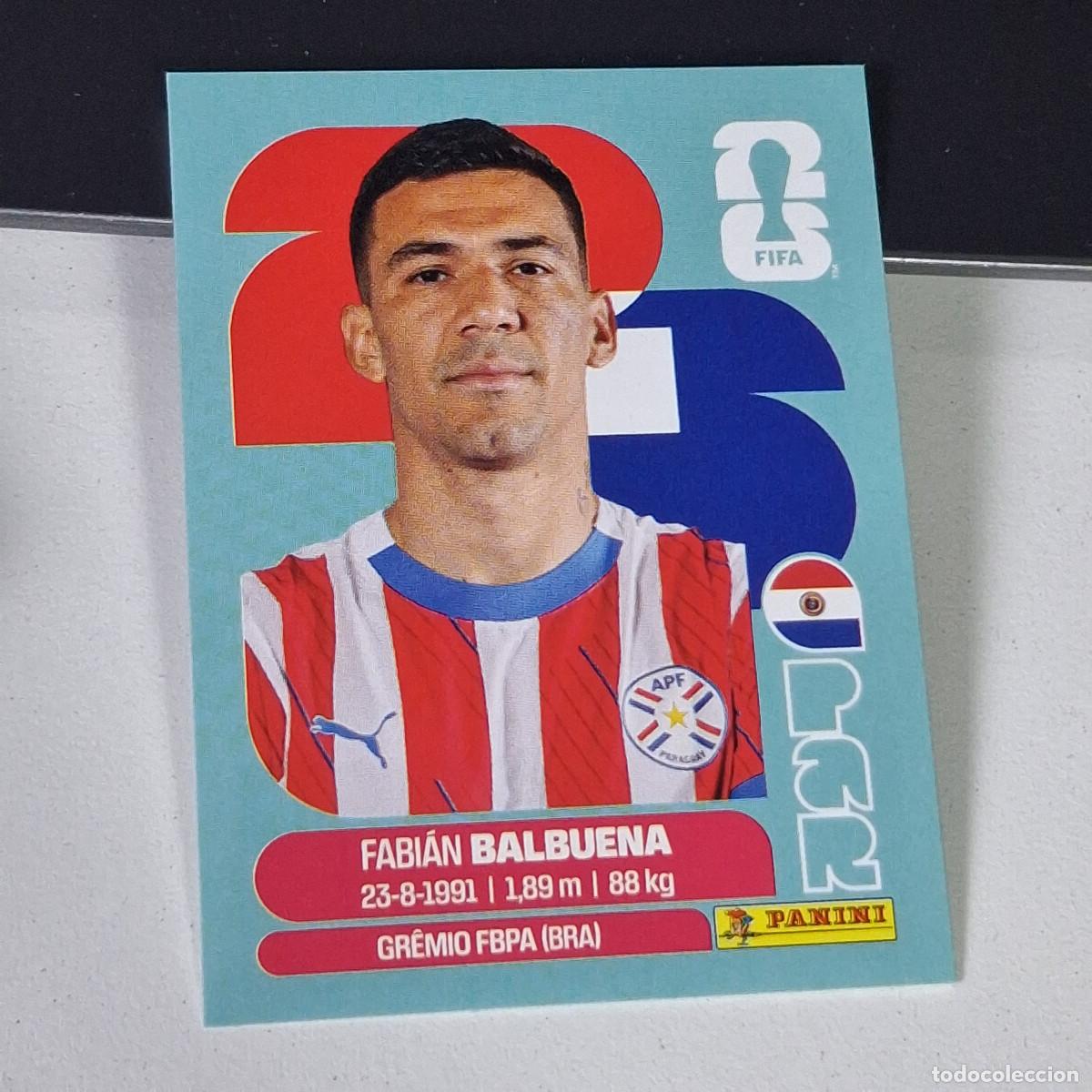 Cromos de F&uacute;tbol: B2 PAR5 FABIAN BALBUENA PARAGUAY PAR 5 MUNDIAL FIFA WORLD CUP 2026 STICKER PANINI