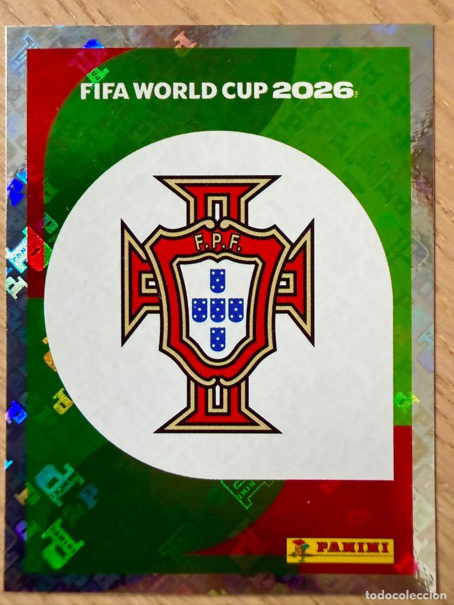 Cromos de F&uacute;tbol: POR1 POR 1 ESCUDO PORTUGAL MUNDIAL FIFA WORLD CUP 2026 26 STICKER CROMO PANINI SIN PEGAR
