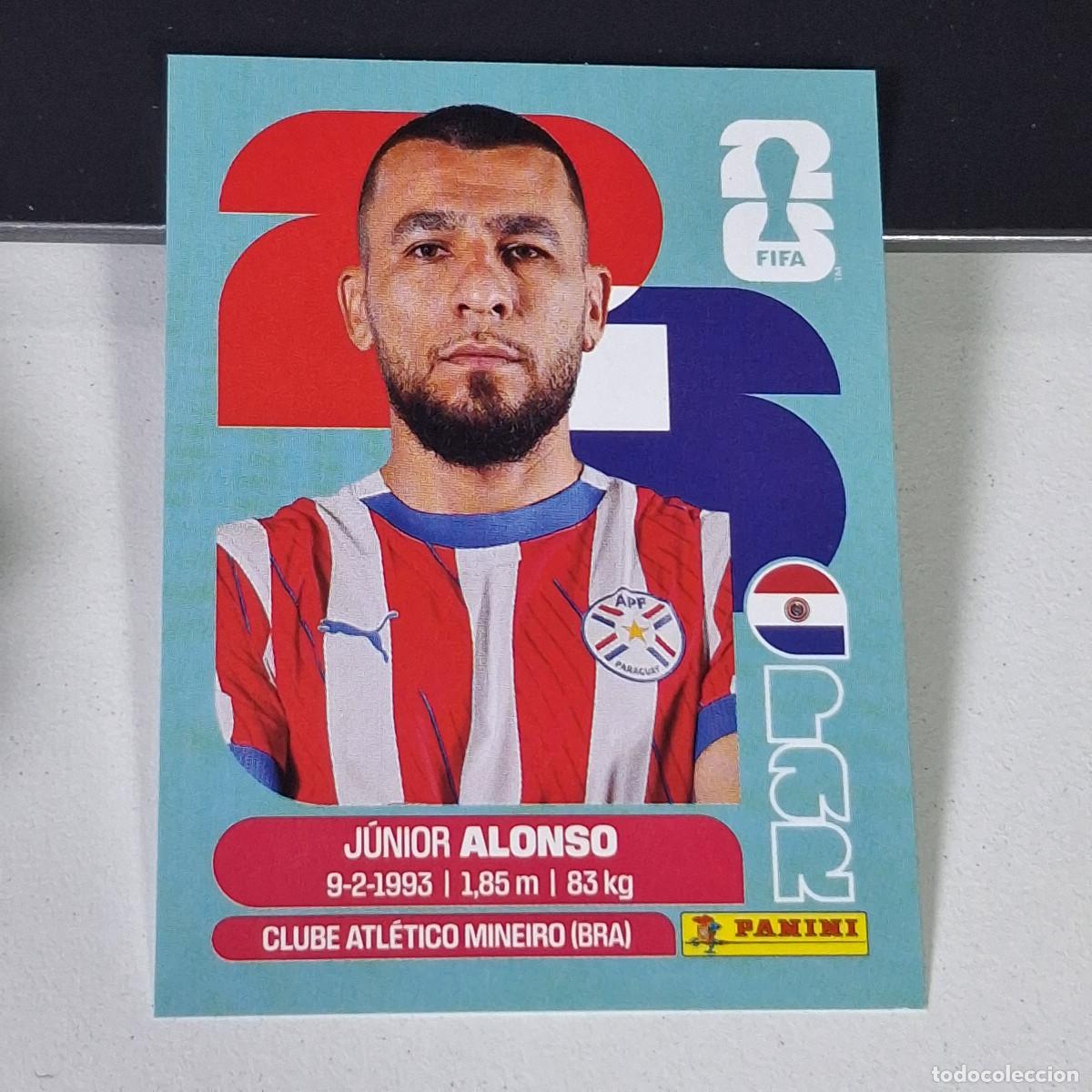 Cromos de F&uacute;tbol: B2 PAR8 JUNIOR ALONSO 8 PARAGUAY PAR MUNDIAL FIFA WORLD CUP 2026 STICKER PANINI